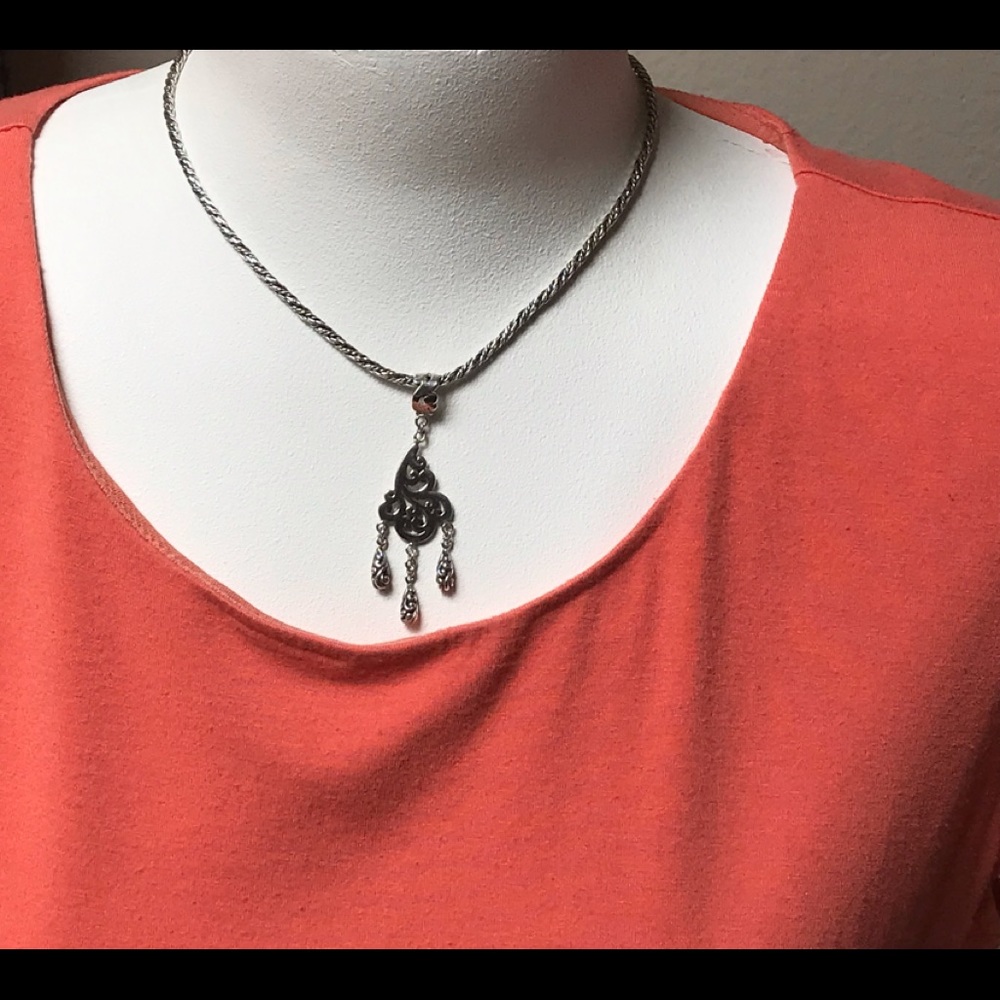 Vintage Lois Hill Sterling Necklace & Pendant .925